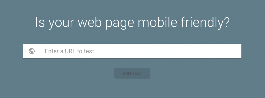 Website mobile friendly test